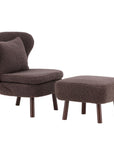 Vind Ryxö Single Sofa - Brown / Dark Brown Teddy - vivahabitat.com