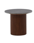 Vind Härön Side Table - Dark Brown / Dark Grey Marblelook