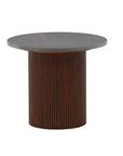 Vind Härön Side Table - Dark Brown / Dark Grey Marblelook