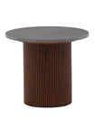Vind Härön Side Table - Dark Brown / Dark Grey Marblelook