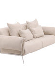 Vind Öckerö Sofa - White / Beige Linen - vivahabitat.com