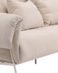 Vind Öckerö Sofa - White / Beige Linen - vivahabitat.com