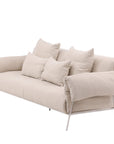 Vind Öckerö Sofa - White / Beige Linen - vivahabitat.com