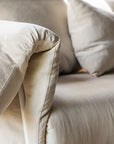 Vind Öckerö Sofa - White / Beige Linen - vivahabitat.com