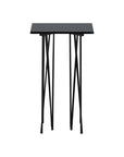 Side Table Square 40*40 - Artificial Stone / Black - vivahabitat.com