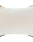 Buckle Cushion Cowhide pattern brown white - vivahabitat.com