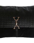 Buckle Cushion Velvet Black - vivahabitat.com