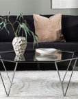 Österlen Sofa Table - Silver Chrome / Clear glass - vivahabitat.com