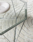 Österlen Sofa Table - Silver Chrome / Clear glass - vivahabitat.com