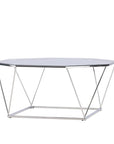 Österlen Sofa Table - Silver Chrome / Clear glass - vivahabitat.com