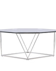 Österlen Sofa Table - Silver Chrome / Clear glass - vivahabitat.com