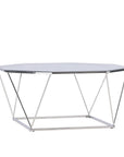 Österlen Sofa Table - Silver Chrome / Clear glass - vivahabitat.com