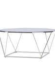 Österlen Sofa Table - Silver Chrome / Clear glass - vivahabitat.com