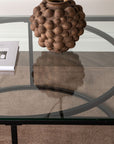 Skanör Sofa Table - Black / Clear glass - vivahabitat.com