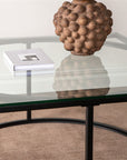 Skanör Sofa Table - Black / Clear glass - vivahabitat.com