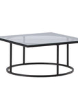 Skanör Sofa Table - Black / Clear glass - vivahabitat.com