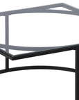 Skanör Sofa Table - Black / Clear glass - vivahabitat.com