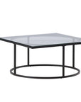 Skanör Sofa Table - Black / Clear glass - vivahabitat.com