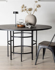 Copenhagen - Dining Table round - Black / Black - vivahabitat.com