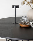 Copenhagen - Dining Table round - Black / Black - vivahabitat.com