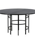 Copenhagen - Dining Table round - Black / Black - vivahabitat.com