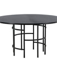 Copenhagen - Dining Table round - Black / Black - vivahabitat.com