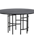 Copenhagen - Dining Table round - Black / Black - vivahabitat.com