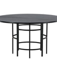 Copenhagen - Dining Table round - Black / Black - vivahabitat.com