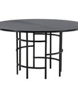 Copenhagen - Dining Table round - Black / Black - vivahabitat.com