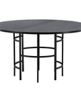 Copenhagen - Dining Table round - Black / Black - vivahabitat.com