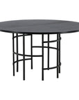 Copenhagen - Dining Table round - Black / Black - vivahabitat.com