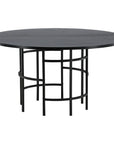 Copenhagen - Dining Table round - Black / Black - vivahabitat.com