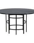 Copenhagen - Dining Table round - Black / Black - vivahabitat.com