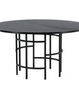 Copenhagen - Dining Table round - Black / Black - vivahabitat.com