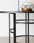 Copenhagen - Dining Table round - Black / Black - vivahabitat.com