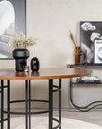 Copenhagen - Dining Table round - Brown / Black - vivahabitat.com