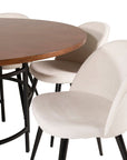 Copenhagen - Dining Table round - Brown / Black - vivahabitat.com