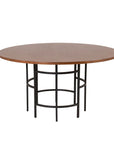 Copenhagen - Dining Table round - Brown / Black - vivahabitat.com