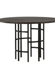 Copenhagen Dining Table - Black / Mocca Veneer - vivahabitat.com