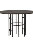 Copenhagen Dining Table - Black / Mocca Veneer - vivahabitat.com
