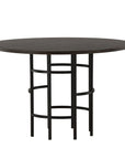 Copenhagen Dining Table - Black / Mocca Veneer - vivahabitat.com