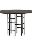 Copenhagen Dining Table - Black / Mocca Veneer - vivahabitat.com