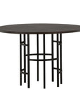 Copenhagen Dining Table - Black / Mocca Veneer - vivahabitat.com
