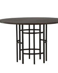 Copenhagen Dining Table - Black / Mocca Veneer - vivahabitat.com