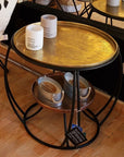 DKD Home Decor Round Coffee Table with wow factor! - vivahabitat.com