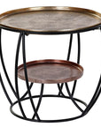 DKD Home Decor Round Coffee Table with wow factor! - vivahabitat.com