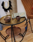 DKD Home Decor Round Coffee Table with wow factor! - vivahabitat.com