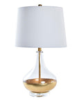 Design table lamp in gold and glass - vivahabitat.com