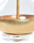 Design table lamp in gold and glass - vivahabitat.com