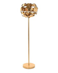 Geometric floor lamp in gold - vivahabitat.com
